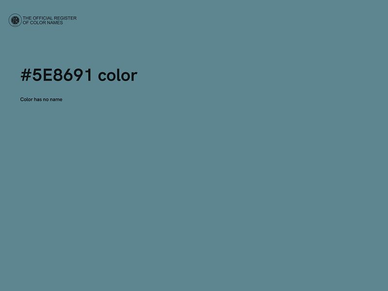 #5E8691 color image