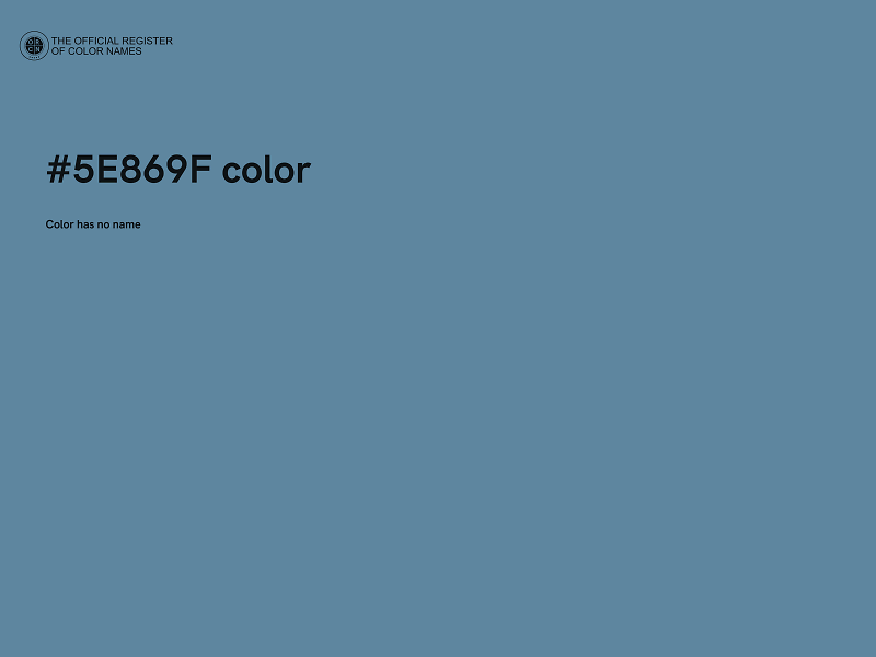 #5E869F color image