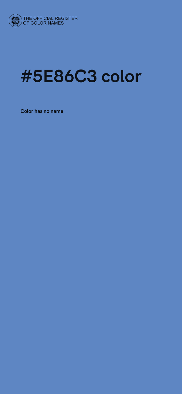 #5E86C3 color image