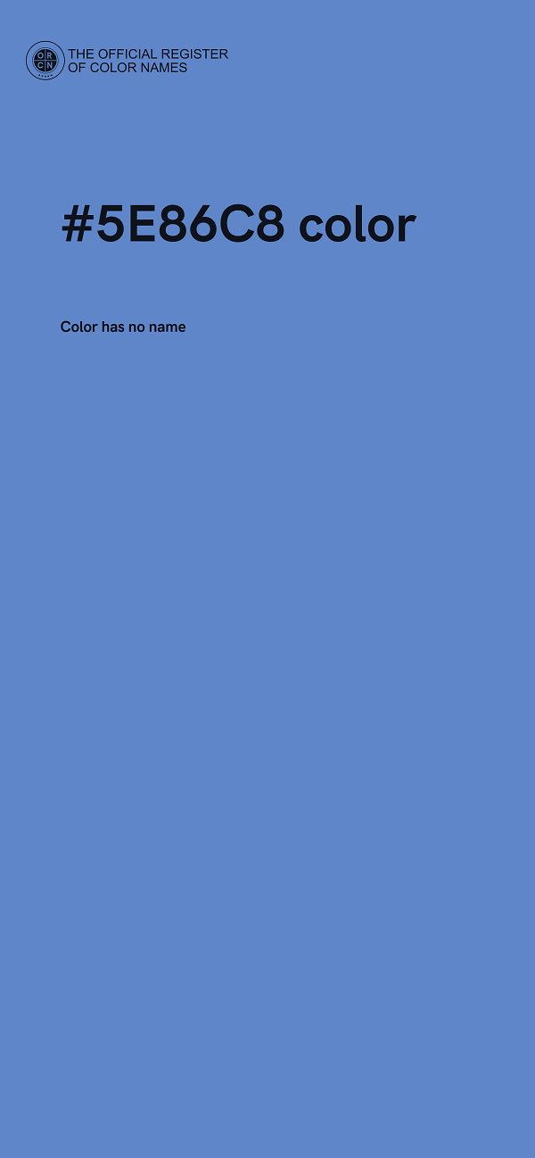 #5E86C8 color image