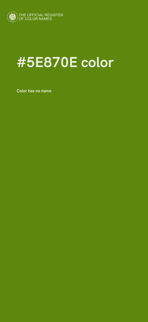 #5E870E color image