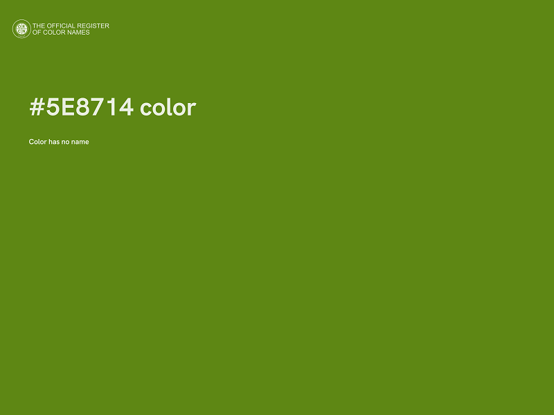 #5E8714 color image