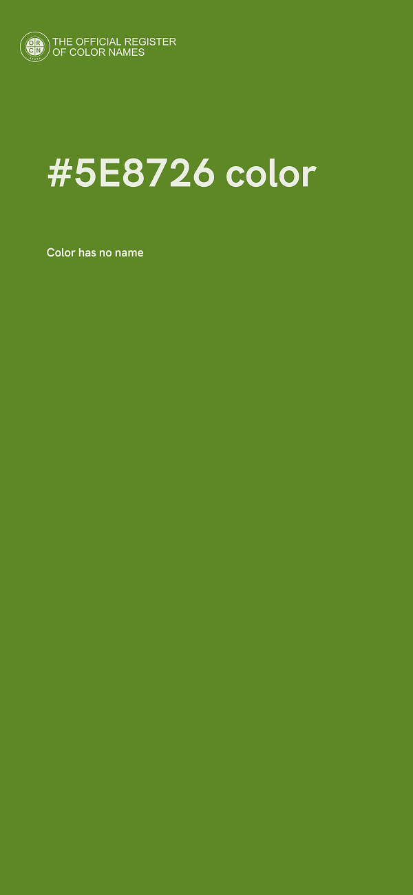 #5E8726 color image