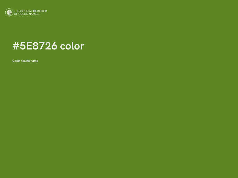 #5E8726 color image
