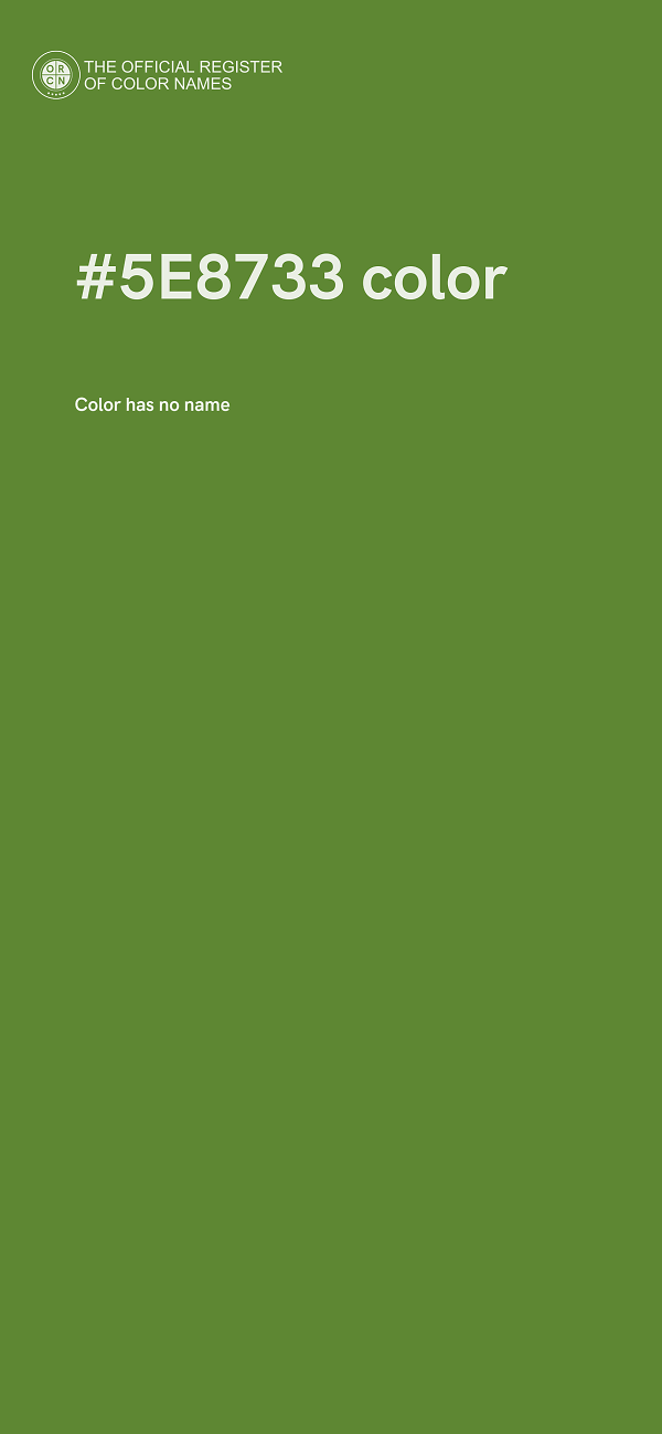 #5E8733 color image