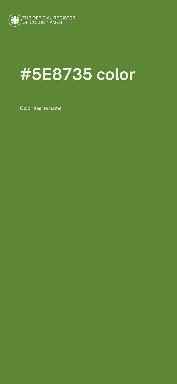 #5E8735 color image
