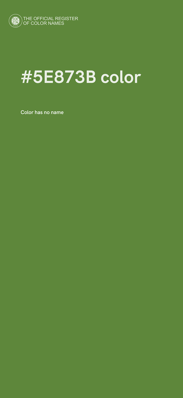 #5E873B color image