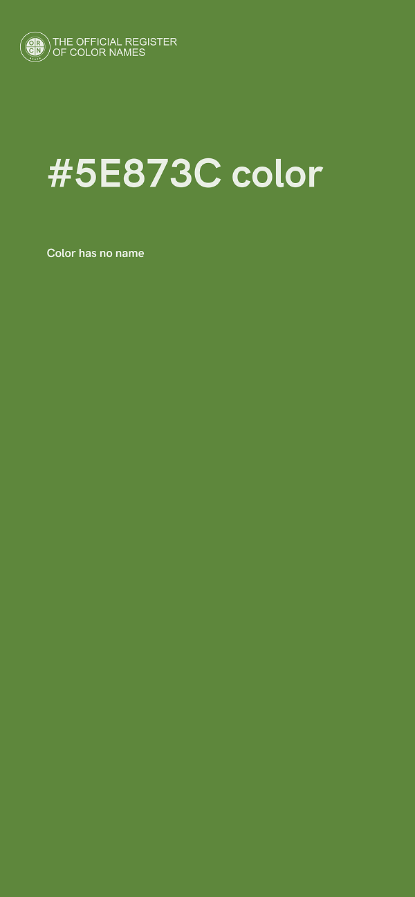 #5E873C color image