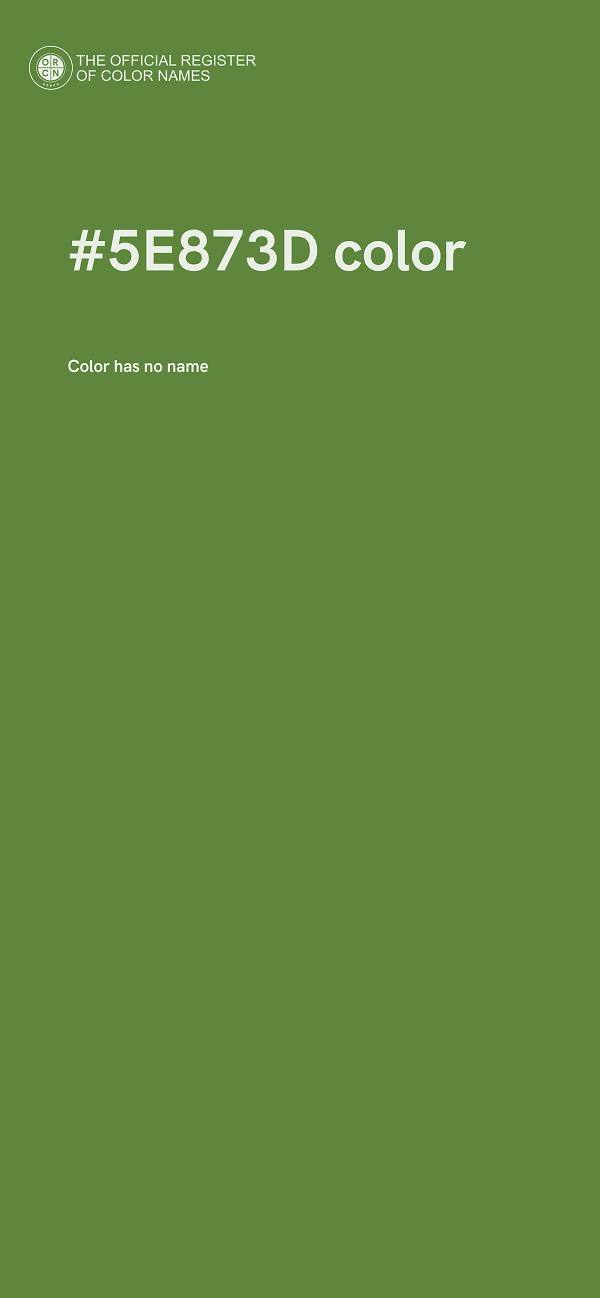 #5E873D color image