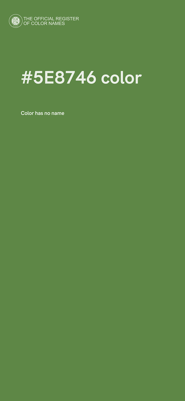 #5E8746 color image