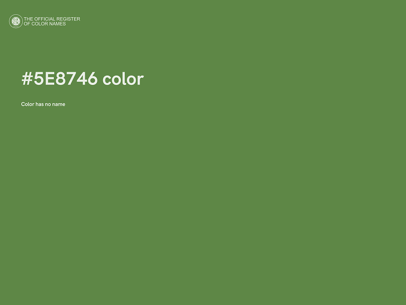 #5E8746 color image