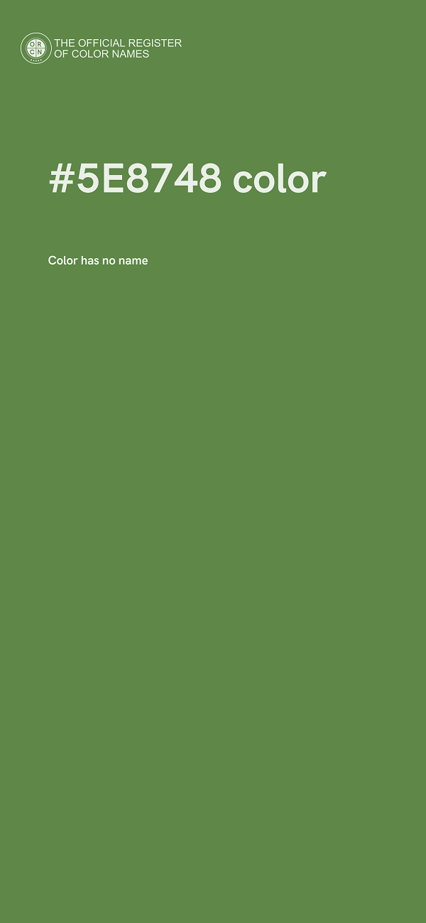 #5E8748 color image