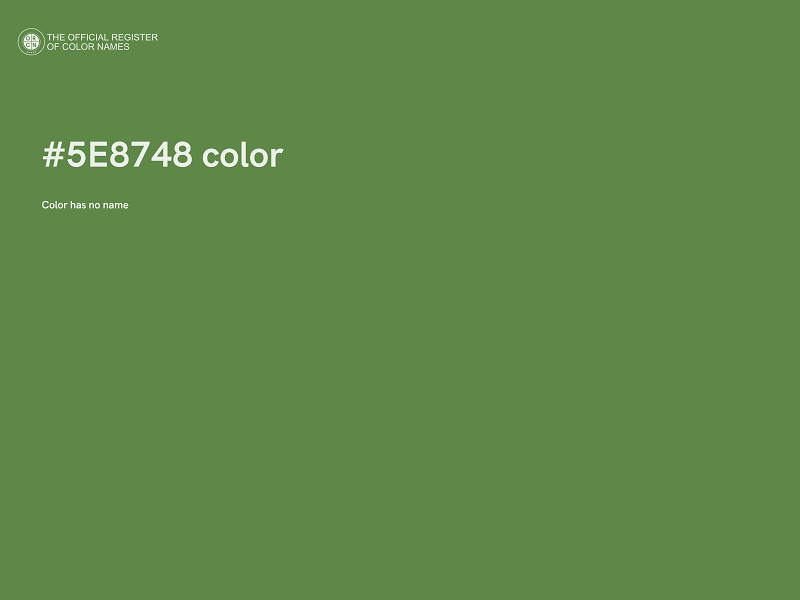 #5E8748 color image