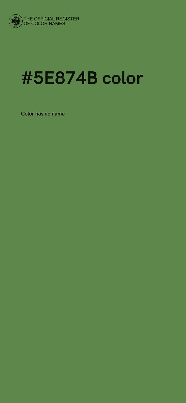 #5E874B color image