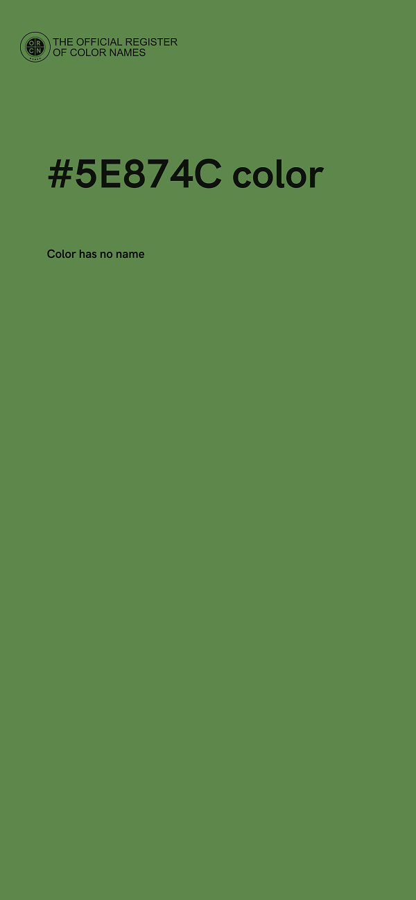 #5E874C color image