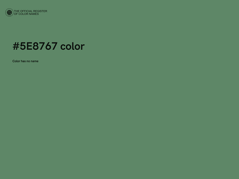 #5E8767 color image