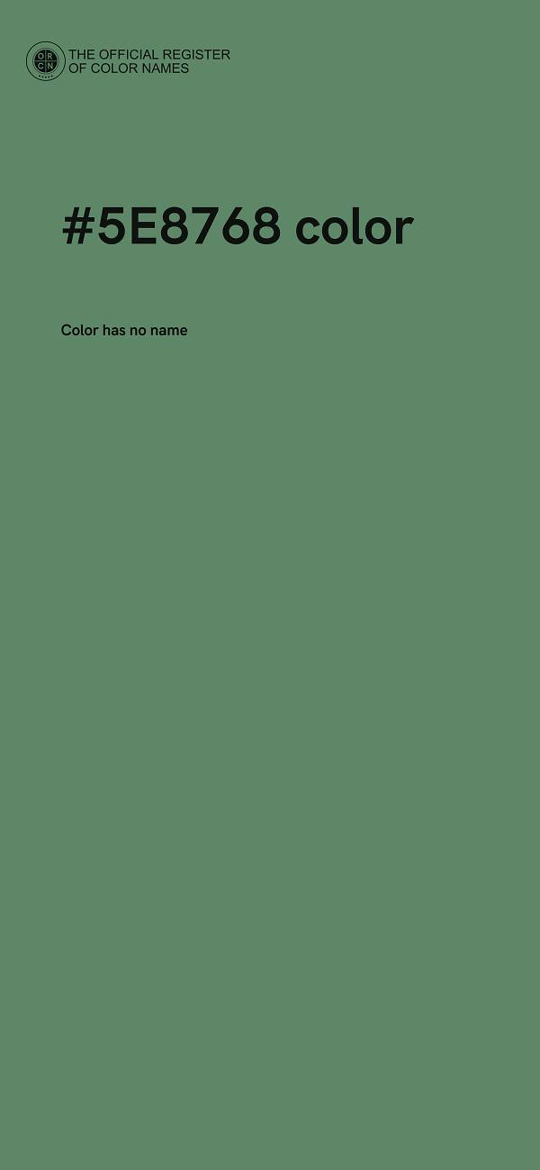 #5E8768 color image