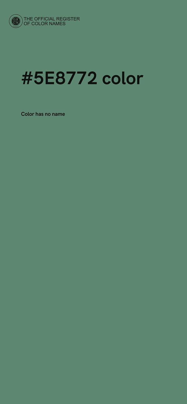 #5E8772 color image