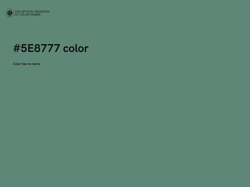 #5E8777 color image