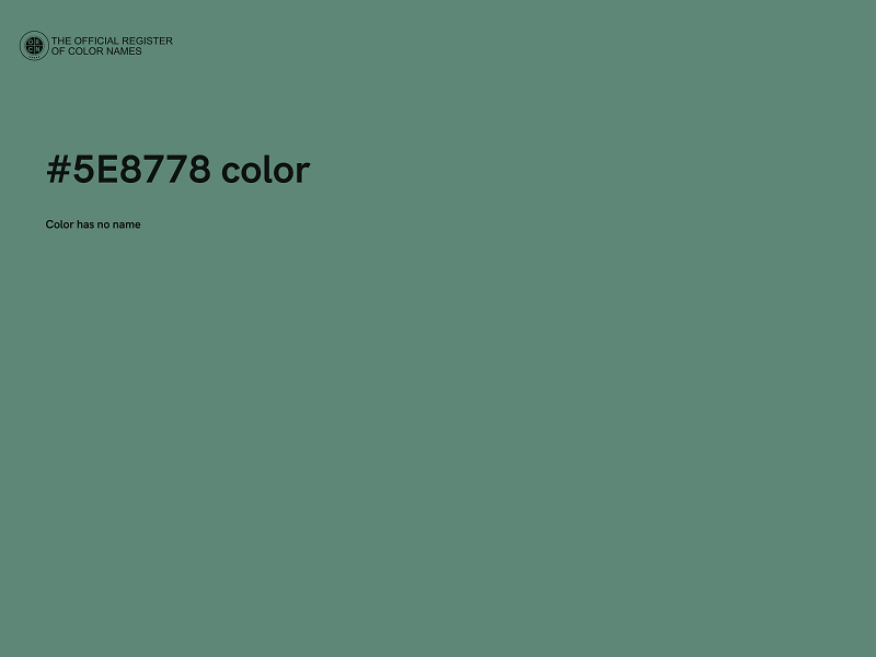 #5E8778 color image