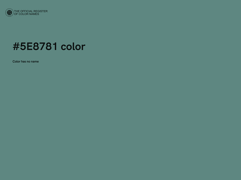 #5E8781 color image