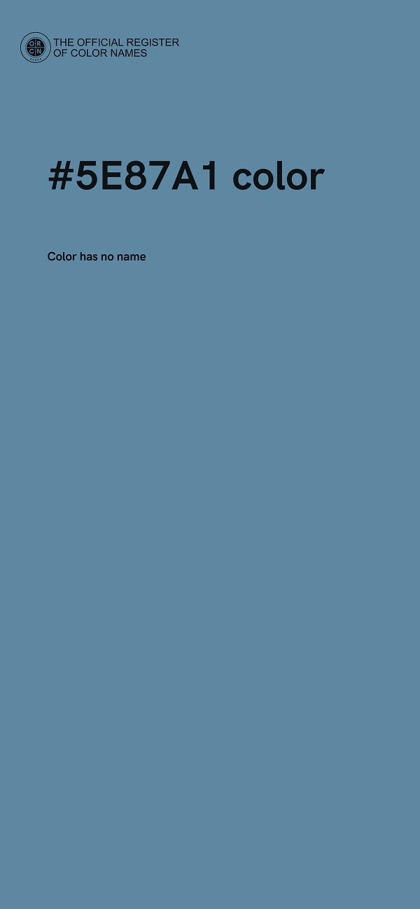 #5E87A1 color image