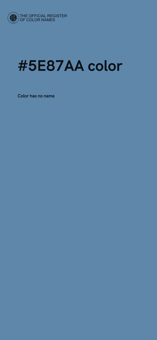 #5E87AA color image