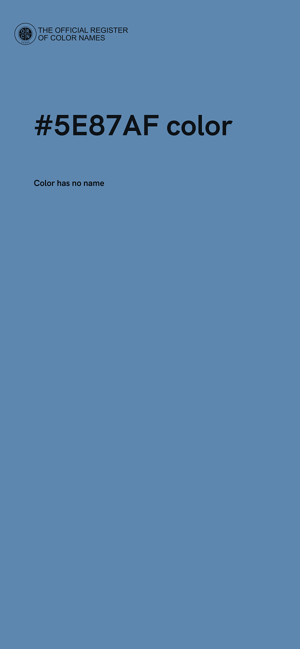 #5E87AF color image