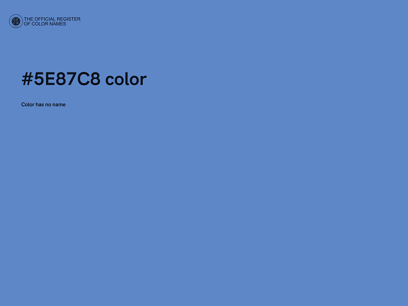 #5E87C8 color image