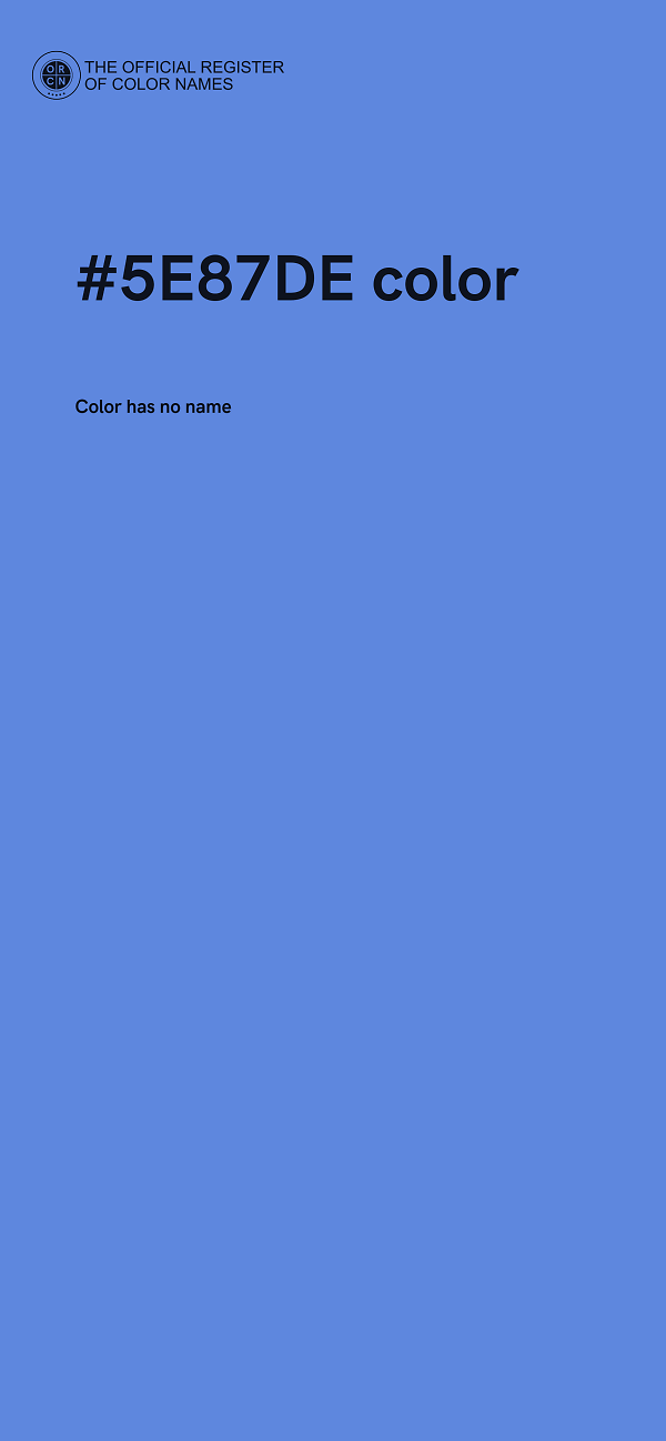 #5E87DE color image