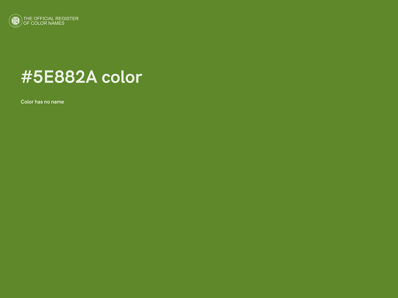 #5E882A color image