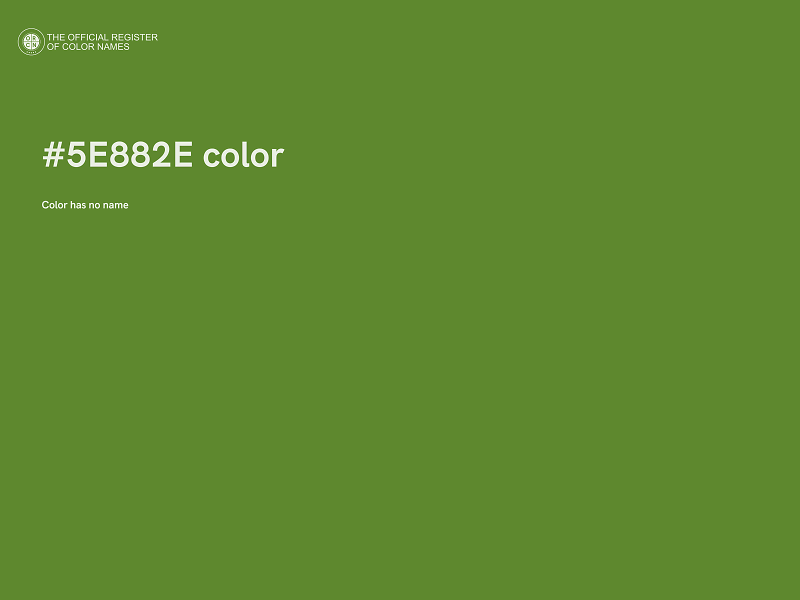 #5E882E color image