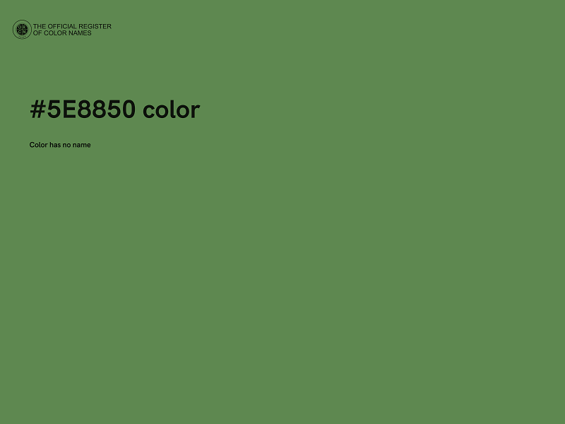 #5E8850 color image