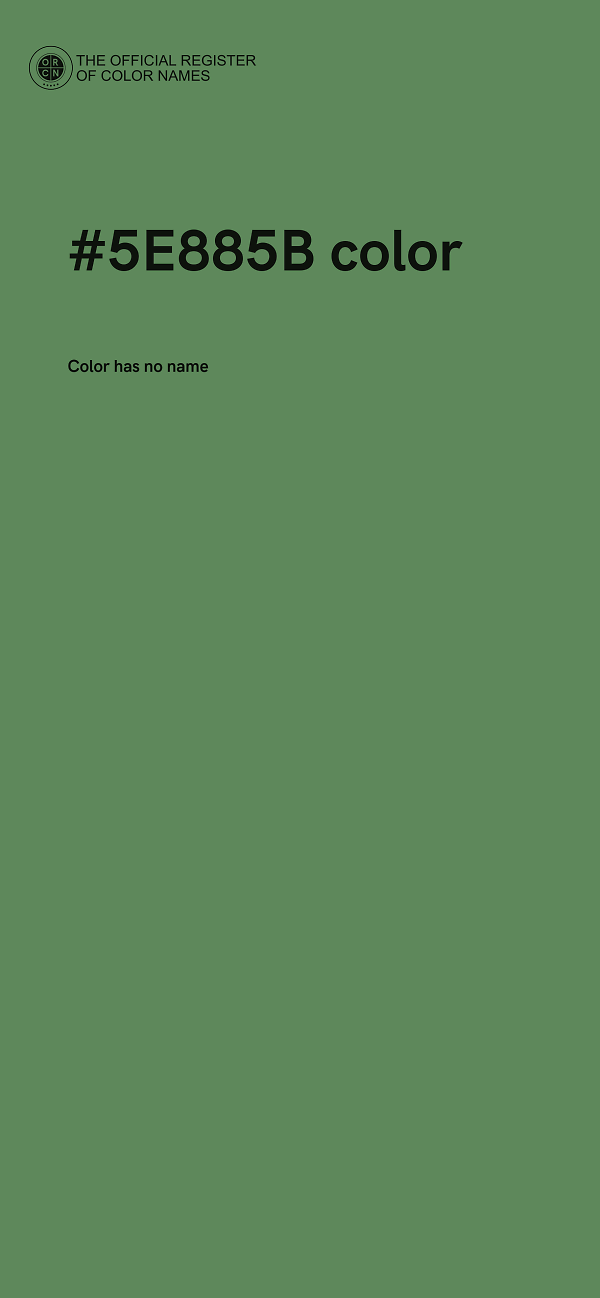 #5E885B color image