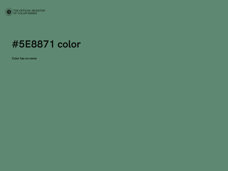 #5E8871 color image