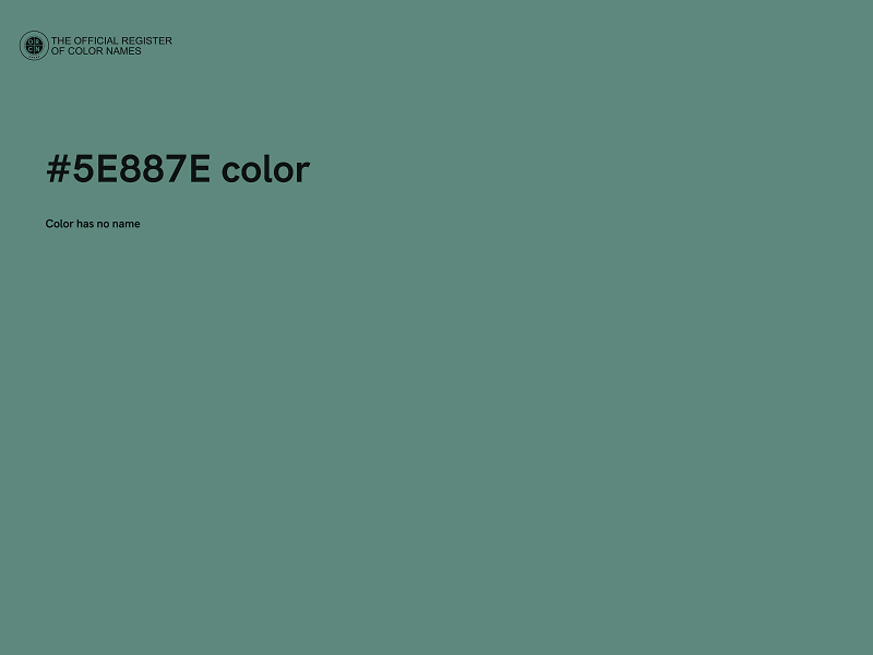 #5E887E color image