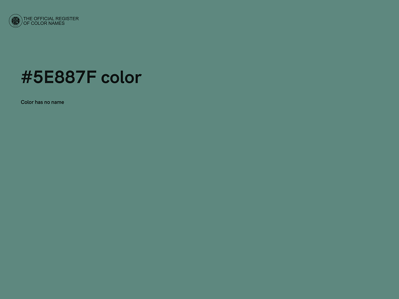 #5E887F color image