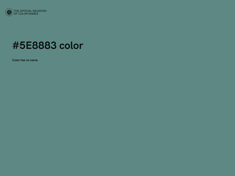 #5E8883 color image