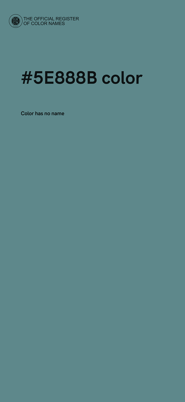 #5E888B color image