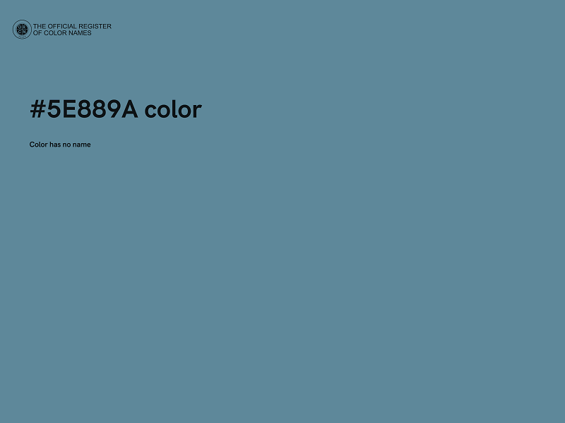 #5E889A color image