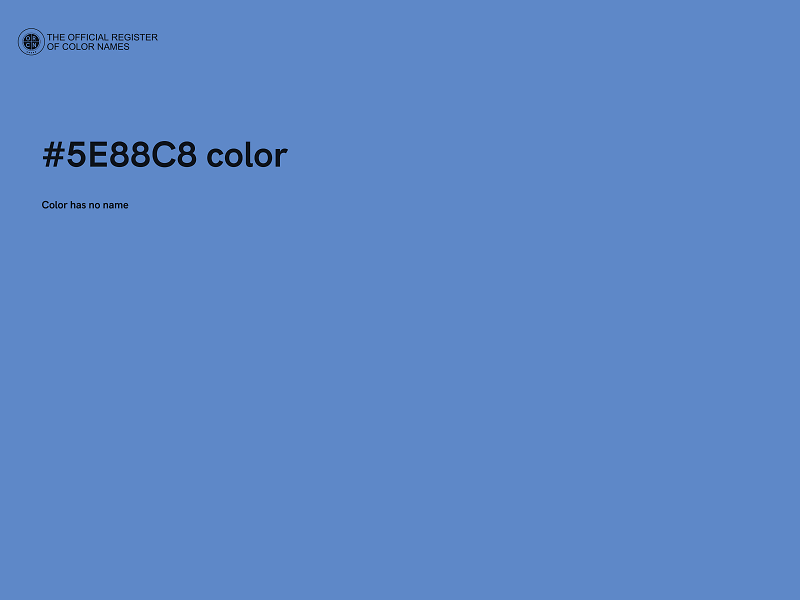 #5E88C8 color image