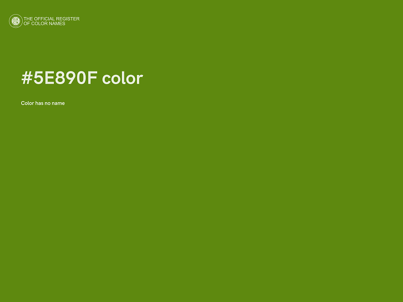 #5E890F color image