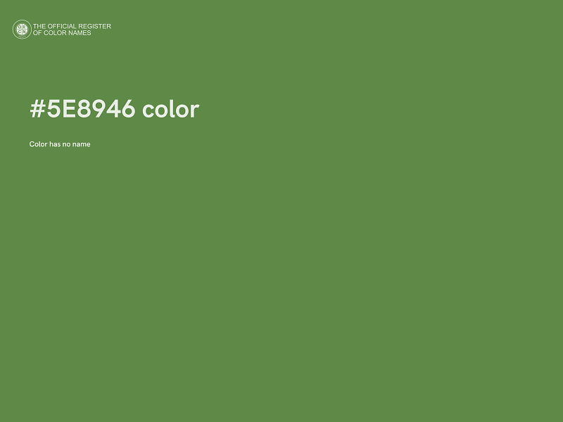 #5E8946 color image