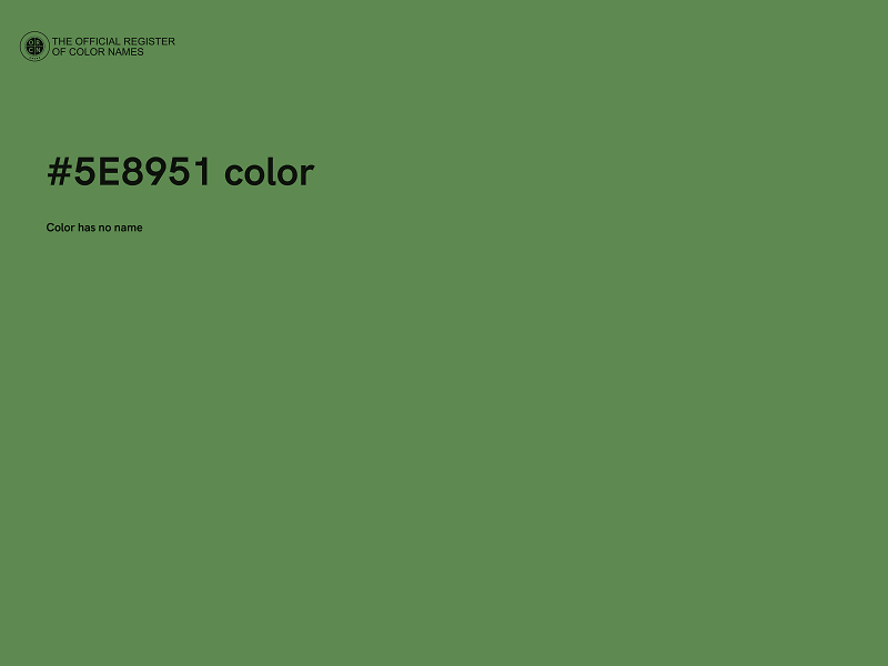 #5E8951 color image