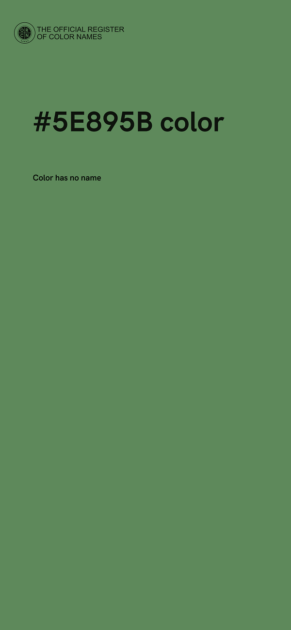 #5E895B color image
