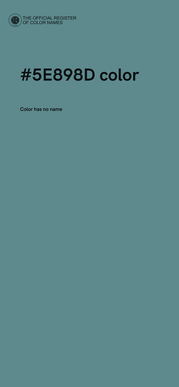 #5E898D color image