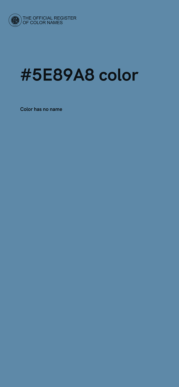 #5E89A8 color image
