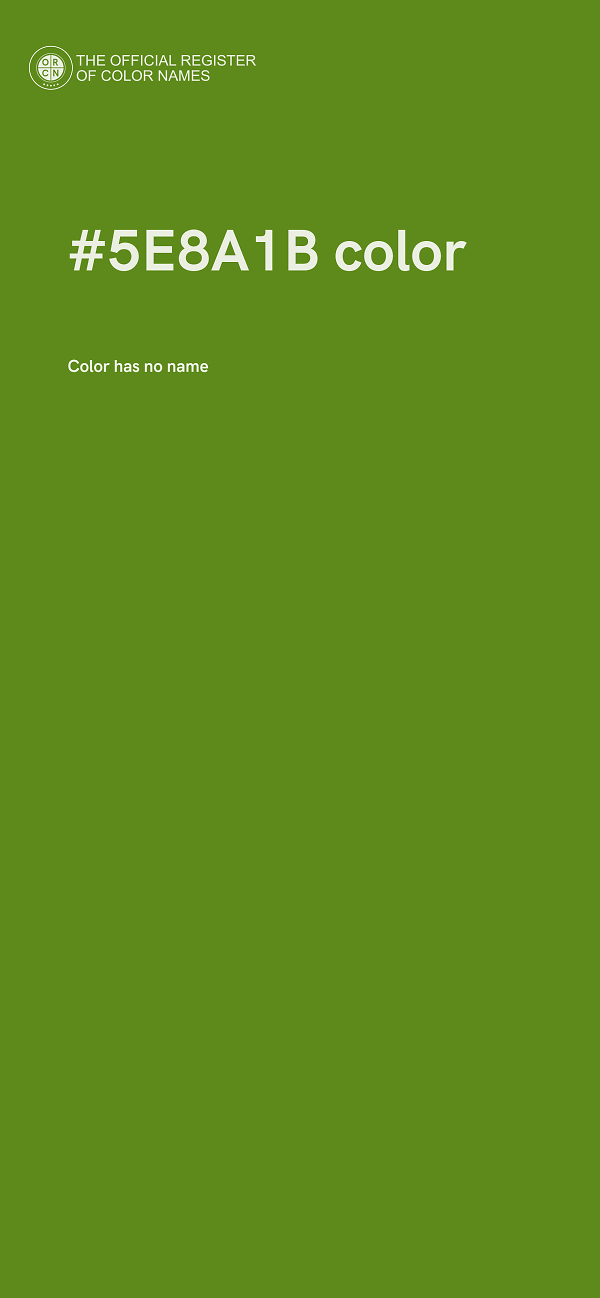 #5E8A1B color image