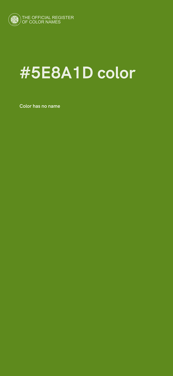 #5E8A1D color image