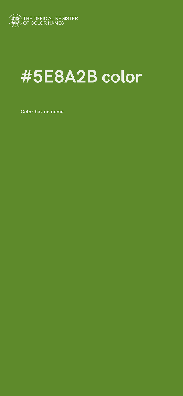 #5E8A2B color image
